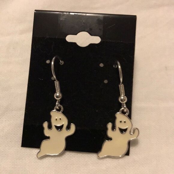 Halloween Ghost Enamel Earrings Fall J… - Picture 1 of 10